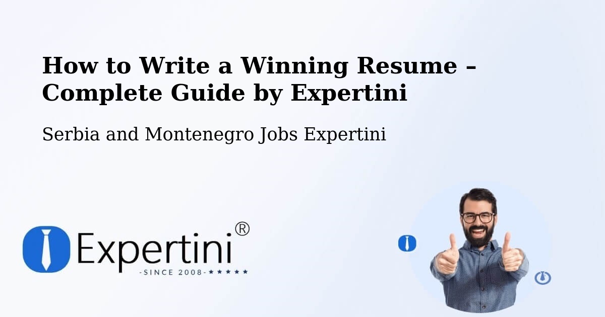 Resume Writing Guide for Job Seekers – Tweed - Tweed, Serbia and Montenegro Jobs Expertini