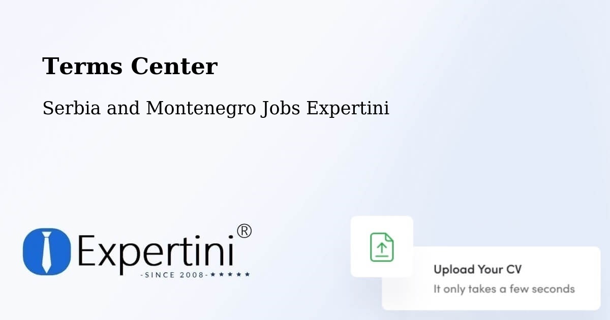 Terms of Service – Tweed - Serbia and Montenegro Jobs Expertini